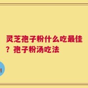 灵芝孢子粉什么吃最佳？孢子粉汤吃法