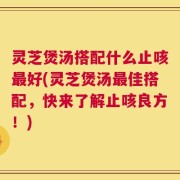 灵芝煲汤搭配什么止咳最好(灵芝煲汤最佳搭配，快来了解止咳良方！)