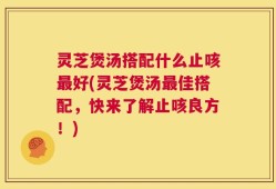 灵芝煲汤搭配什么止咳最好(灵芝煲汤最佳搭配，快来了解止咳良方！)