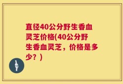 直径40公分野生香血灵芝价格(40公分野生香血灵芝，价格是多少？)