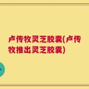 卢传牧灵芝胶囊(卢传牧推出灵芝胶囊)