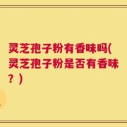 灵芝孢子粉有香味吗(灵芝孢子粉是否有香味？)