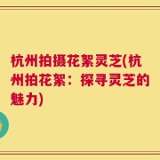 杭州拍摄花絮灵芝(杭州拍花絮：探寻灵芝的魅力)