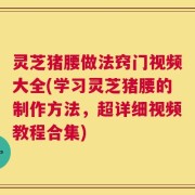 灵芝猪腰做法窍门视频大全(学习灵芝猪腰的制作方法，超详细视频教程合集)