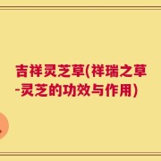 吉祥灵芝草(祥瑞之草-灵芝的功效与作用)