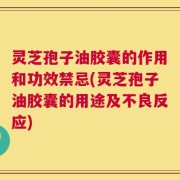 灵芝孢子油胶囊的作用和功效禁忌(灵芝孢子油胶囊的用途及不良反应)