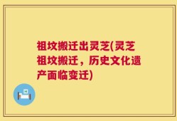 祖坟搬迁出灵芝(灵芝祖坟搬迁，历史文化遗产面临变迁)