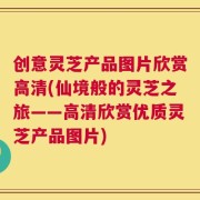 创意灵芝产品图片欣赏高清(仙境般的灵芝之旅——高清欣赏优质灵芝产品图片)