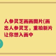 人参灵芝画画图片(画出人参灵芝，重拍新片让你想入画中