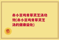 赤小豆鸡骨草灵芝汤功效(赤小豆鸡骨草灵芝汤的健康益处)