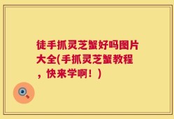 徒手抓灵芝蟹好吗图片大全(手抓灵芝蟹教程，快来学啊！)