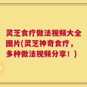 灵芝食疗做法视频大全图片(灵芝神奇食疗，多种做法视频分享！)