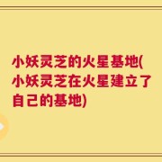 小妖灵芝的火星基地(小妖灵芝在火星建立了自己的基地)