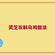 灵芝石斛乌鸡做法