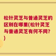 松针灵芝与普通灵芝的区别在哪里(松针灵芝与普通灵芝有何不同？)