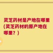 灵芝药材是产地在哪里(灵芝药材的原产地在哪里？)