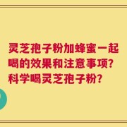 灵芝孢子粉加蜂蜜一起喝的效果和注意事项？科学喝灵芝孢子粉？