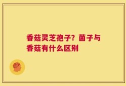 香菇灵芝孢子？菌子与香菇有什么区别