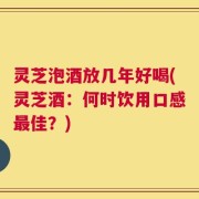 灵芝泡酒放几年好喝(灵芝酒：何时饮用口感最佳？)