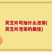 灵芝片可加什么泡茶(灵芝片泡茶的最佳)