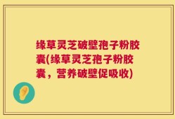 缘草灵芝破壁孢子粉胶囊(缘草灵芝孢子粉胶囊，营养破壁促吸收)