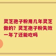 灵芝孢子粉用几年灵芝做的？灵芝孢子粉失效一年了还能吃吗