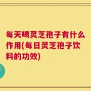 每天喝灵芝孢子有什么作用(每日灵芝孢子饮料的功效)