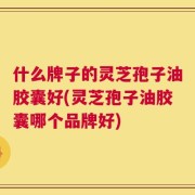 什么牌子的灵芝孢子油胶囊好(灵芝孢子油胶囊哪个品牌好)