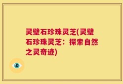 灵璧石珍珠灵芝(灵璧石珍珠灵芝：探索自然之灵奇迹)