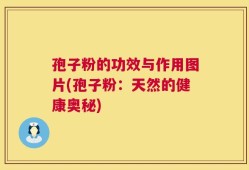 孢子粉的功效与作用图片(孢子粉：天然的健康奥秘)