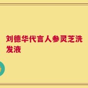 刘德华代言人参灵芝洗发液