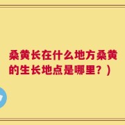 桑黄长在什么地方桑黄的生长地点是哪里？)