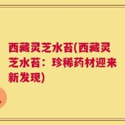 西藏灵芝水苔(西藏灵芝水苔：珍稀药材迎来新发现)