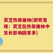 灵芝热带雨林(研究发现：灵芝在热带雨林中生长影响因素多)