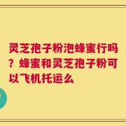 灵芝孢子粉泡蜂蜜行吗？蜂蜜和灵芝孢子粉可以飞机托运么
