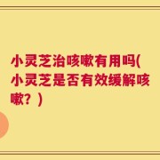 小灵芝治咳嗽有用吗(小灵芝是否有效缓解咳嗽？)