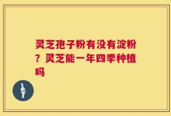 灵芝孢子粉有没有淀粉？灵芝能一年四季种植吗