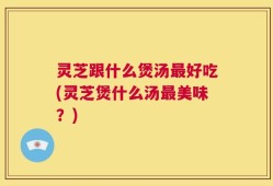 灵芝跟什么煲汤最好吃(灵芝煲什么汤最美味？)