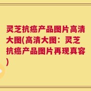 灵芝抗癌产品图片高清大图(高清大图：灵芝抗癌产品图片再现真容)