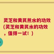 灵芝和黄芪煎水的功效(灵芝和黄芪水的功效，值得一试！)