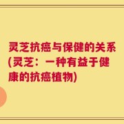 灵芝抗癌与保健的关系(灵芝：一种有益于健康的抗癌植物)