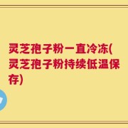灵芝孢子粉一直冷冻(灵芝孢子粉持续低温保存)