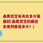 桑黄灵芝每天吃多少量最好(桑黄灵芝的最佳食用剂量是多少？)