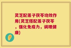 灵芝配莲子茯苓功效作用(灵芝搭配莲子茯苓，强化免疫力，调理健康)