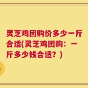 灵芝鸡团购价多少一斤合适(灵芝鸡团购：一斤多少钱合适？)