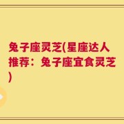 兔子座灵芝(星座达人推荐：兔子座宜食灵芝)
