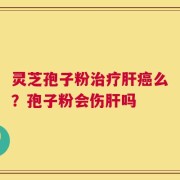 灵芝孢子粉治疗肝癌么？孢子粉会伤肝吗