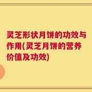 灵芝形状月饼的功效与作用(灵芝月饼的营养价值及功效)