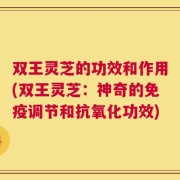 双王灵芝的功效和作用(双王灵芝：神奇的免疫调节和抗氧化功效)