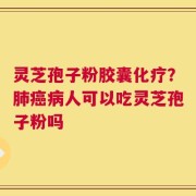 灵芝孢子粉胶囊化疗？肺癌病人可以吃灵芝孢子粉吗